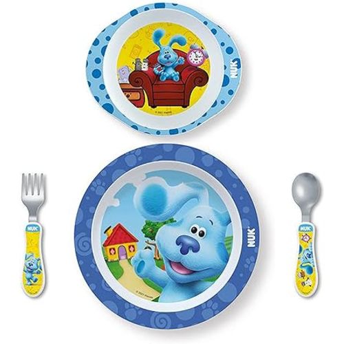 NUK Blue's Clues Kids Dinnerware Bundle | Includes Baby Spoon