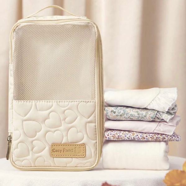 Cozy Pixies Beige Baby Diaper Bag, For Diaper And Outfit Storage, Can Be Placed In Mommy Bag | SHEIN USA