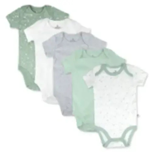 5-Pack Organic Cotton Short Sleeve Bodysuits | Honest Baby Clothing