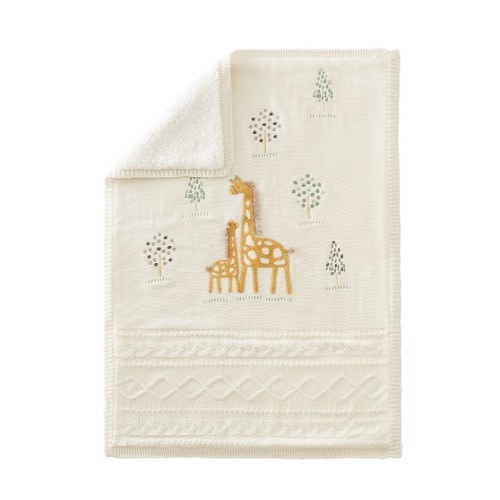 Giraffe Heirloom Baby Blanket | Pottery Barn Kids