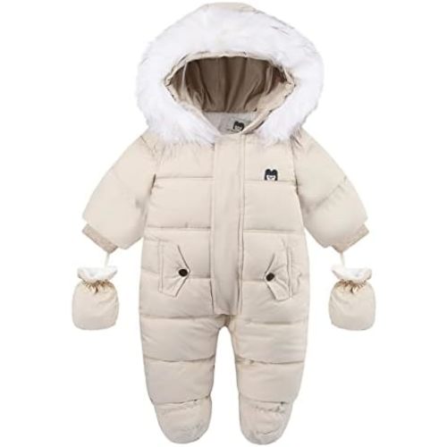 Baby Girl Winter Snowsuit Toddler Jacket Clothes For Boy Infant Jumpsuit Hoodied