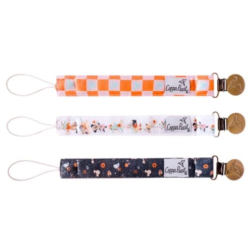 Binky Clip 3 Pack Set "Mickey Mouse's Boo Bash" by Copper Pearl