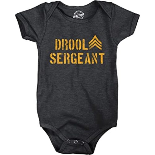 Drool Sergeant Baby Bodysuit - 6 Months