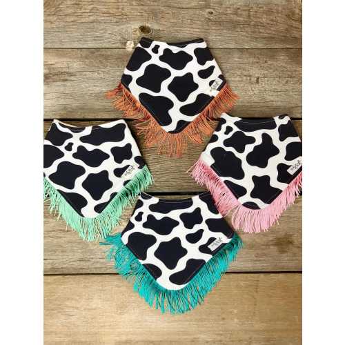 Baby Girl Western Fringe Drool Bandana / Baby Accessories / Baby Shower Gift / Western Baby Bandana Bib