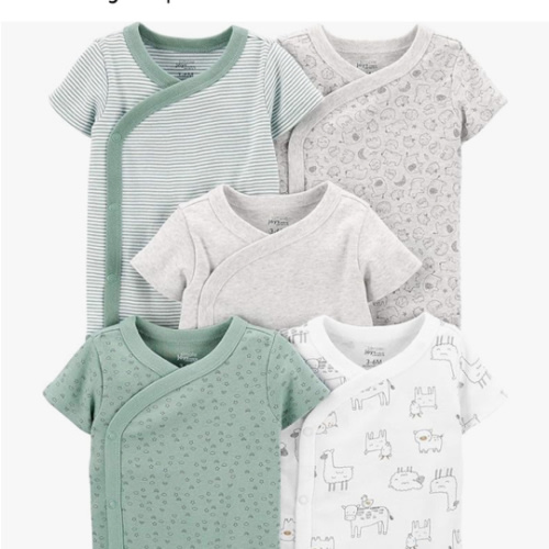 Simple Joys by Carter's unisex-baby 5-pack Side Snap Short-sleeve Bodysuit