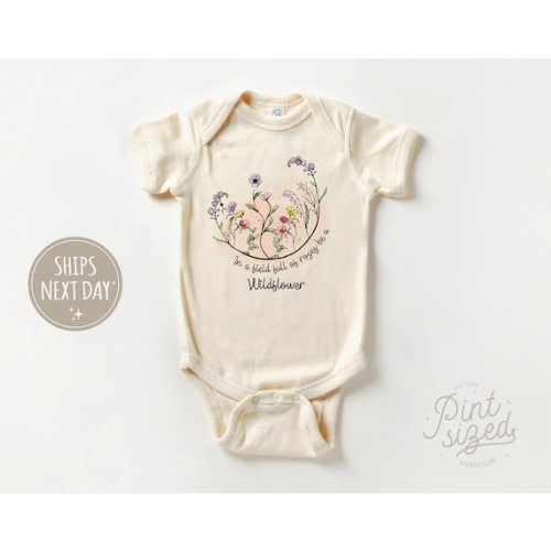 Be A Wildflower Baby Onesie® Boho Flower Bodysuit Girls - Etsy