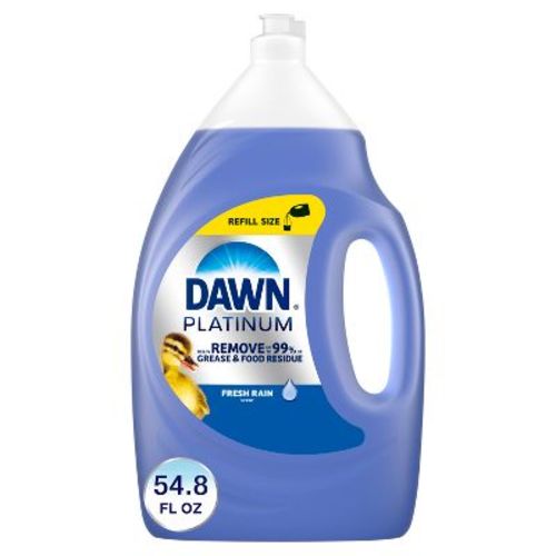 Dawn Platinum Dishwashing Liquid Dish Soap - Refreshing Rain - 54.8 fl oz