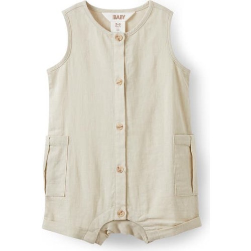 Jacob Sleeveless Playsuit, 3-6M