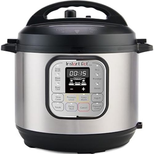 Instant Pot Duo 7-in-1 Mini Electric Pressure Cooker, Slow Rice Cooker, Steamer, Sauté, Yogurt Maker, Warmer & Sterilizer, Includes Free App with over 1900 Recipes, Stainless Steel, 3 Quart