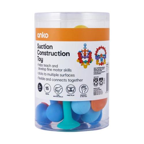 Suction Construction Toy, 15 Piece Set - Anko