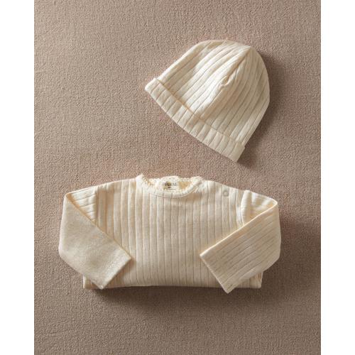 RIBBED NEWBORN BABY SET