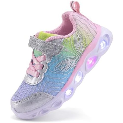 Toddler Girls Led Shoes Kids Light Up Sneakers