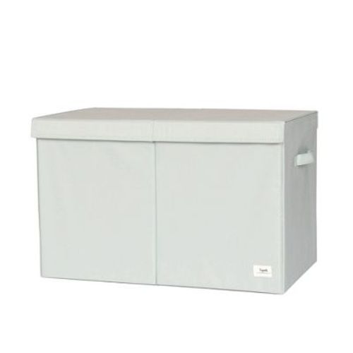 3 Sprouts Kids Recycled Fabric Folding Toy Chest - Solid Green