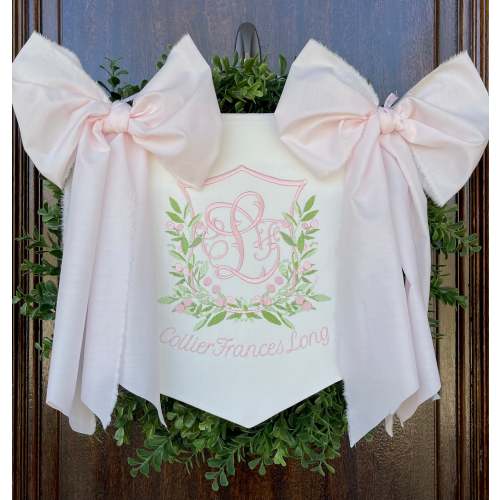 Baby Girl Banner with Berry Frame