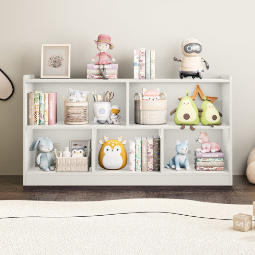 Isabelle & Max™ Shelf 5-Section Aldarcie 24" H X 45" W Bookcase & Reviews | Wayfair