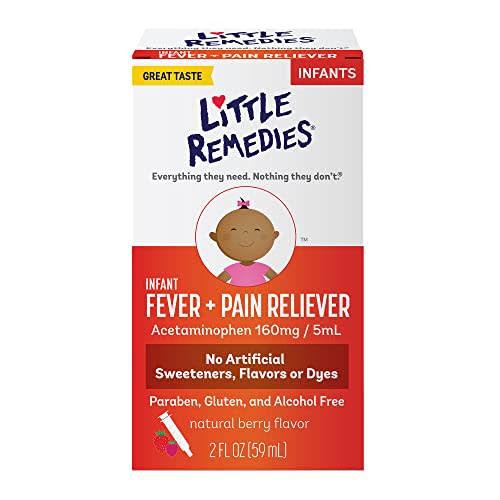 Little Remedies Baby Medicine, Infant Fever and Pain Relief with Acetaminophen, Berry Flavor, 2 Fl Oz