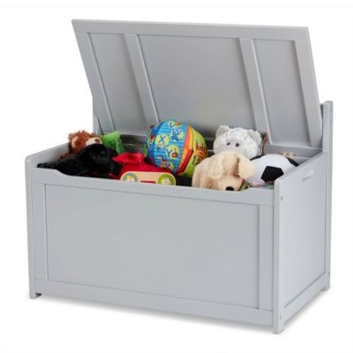 Melissa & Doug Wooden Toy Chest (gray)