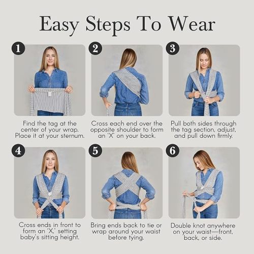 Solly Baby Wrap, Buttery-Soft Baby Carrier Newborn to Toddler 8-25 Lbs., Lightweight & Hands-Free Wrap, Breathable Summer Carrier, Baby Wearing & Postpartum Essential, New Mom Gift, Candy Stripe