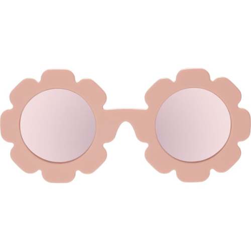 Polarized Flower: Rose Gold Mirrored Lens, Peachy Keen - Babiators | Maisonette