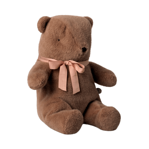 Teddy bear plush, Medium - Soft brown