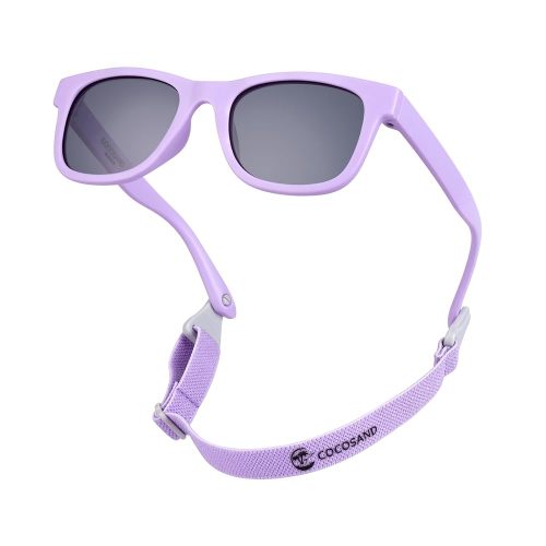COCOSAND Flexible Baby Sunglasses with Strap Polarized UV Protection for Toddler Infant Newborn Boy Girl Age 0-24 Months
