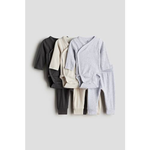 6-PIECE RIBBED COTTON SET