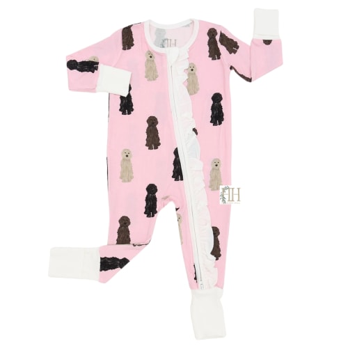 Girls Doodle Ruffle Double Zipper Romper – Hamner Hill