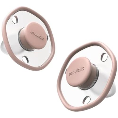 Baby Pacifier (2 Pack): 0-6 Months - Rose