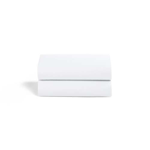 Snüz Twin Pack Sheets - Bassinet - White