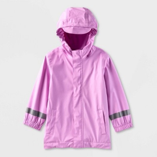 Toddler Rubber Rain Jacket - Cat & Jack™, Color: Purple, Size: 18M