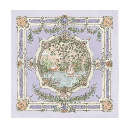 Atelier Choux Paris Baby Organic Cotton Tapestry Carre Swaddle Blanket with Gift Box