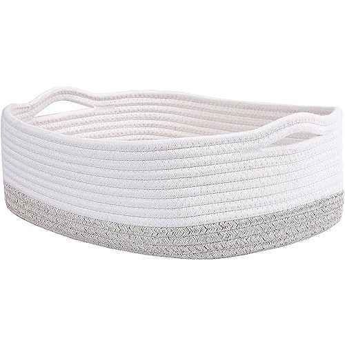 Cotton Rope Storage Baskets Woven Basket Cute Baby Nursery Organizers Small Dog Toy Basket Gift Baskets Empty