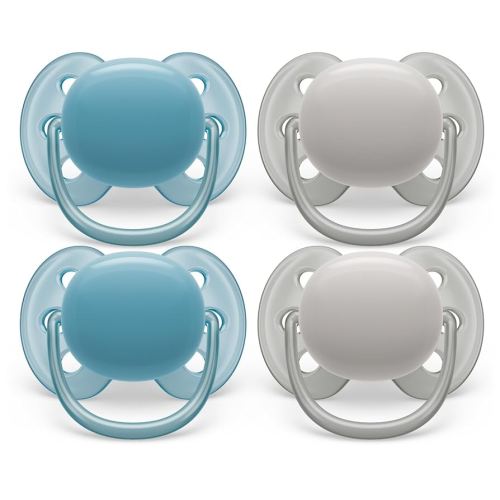 Philips Avent Ultra Soft Pacifier 6-18m, Misty Dawn/Silk Beige, 4 pack SCF091/27