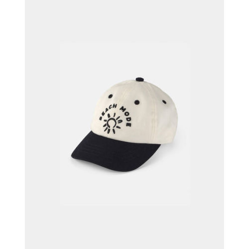 0-3 M Baby 'Beach Mode' Baseball Hat - Black/Ivory | Carter's