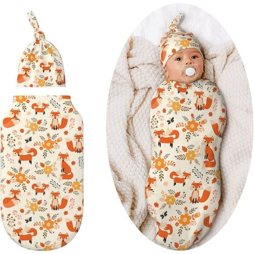 Fox Swaddle Blankets Newborn Receiving Blanket Baby Swaddle Wrap Soft Sleeping Sack for Baby Girls Boys