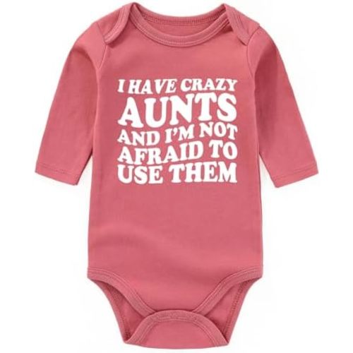 I Have Crazy Aunts Best Auntie funny infant outfits boy girl Aunties Bestie Baby Clothes Girl newborn Bodysuits