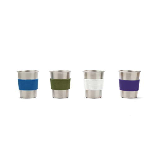 Red Rover 10oz 4pk Stainless Steel Kids' Tumblers: Baby Cups, Dishwasher-Safe Drinkware for Cold Beverages