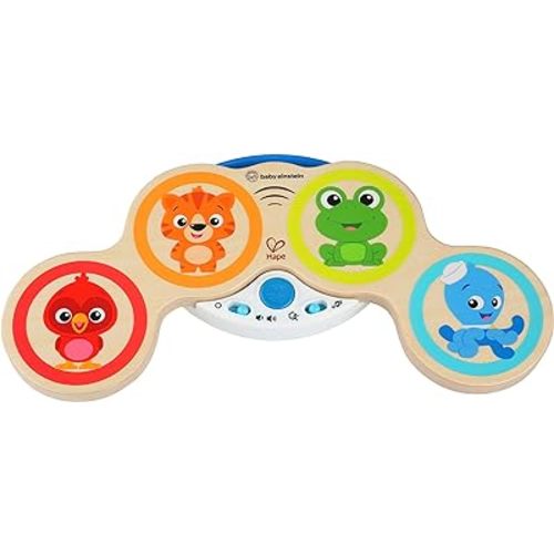 Baby Einstein Magic Touch Wooden Drum Musical Toy, Ages 6 months Plus