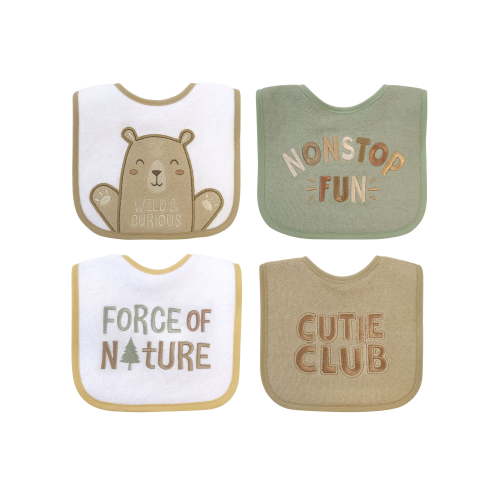 Neat Solutions Neutral 4 Pack Bear Bib
