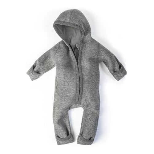 Ehrenkind® WOOLEN JUMPSUIT for Infants and Kids, Warm infant One-Piece made of natural virgin wool with zipper