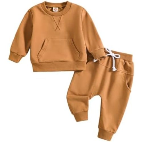 Baby Boy Clothes Toddler Boy Outfits 2-piece Cotton Baby Boys Top and Pants Set for Fall Winter