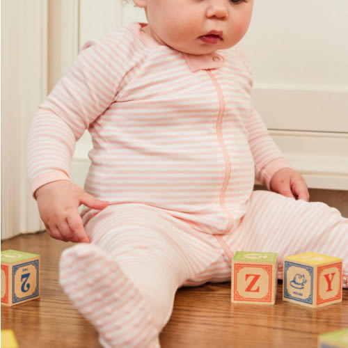 LAKE English Rose Stripe Baby Sleeper