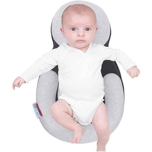 Soft & Cozy Bed Portable Adjustable Ergonomic Support with Ultra Soft & Breathable Cover (Grey)