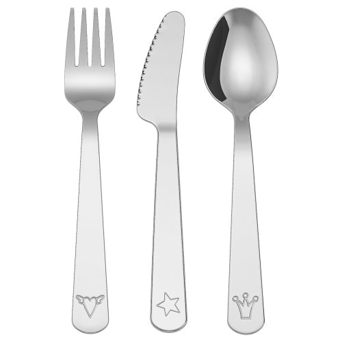 FABLER 3-piece flatware set - stainless steel