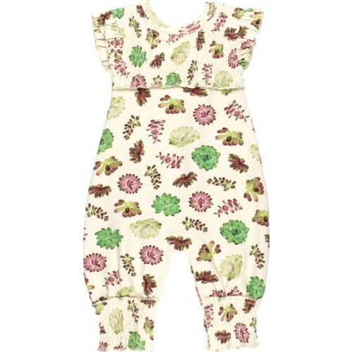 Cross Back Organic Cotton Romper, 6-9M