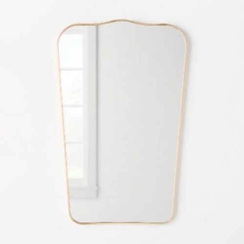 23" X 36" Metal Curved Top Mirror Gold - Threshold™ Designed With Studio Mcgee