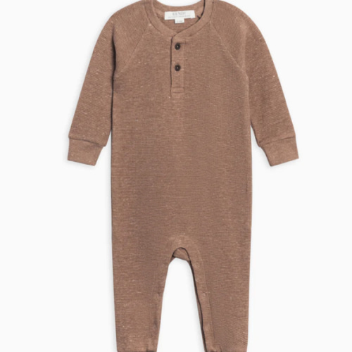 Crosby Waffle Knit Henley Romper