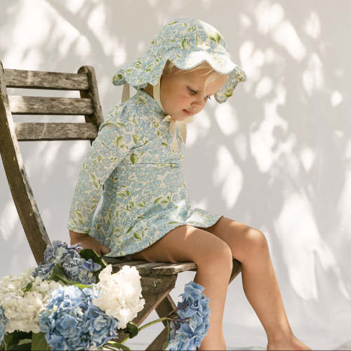 Valentina Bodysuit · Hydrangea | Baby & Girls Swimsuits | Girls Bikinis | Luxury Swimsuits & Bikinis For Girls & Baby – Petit Playa