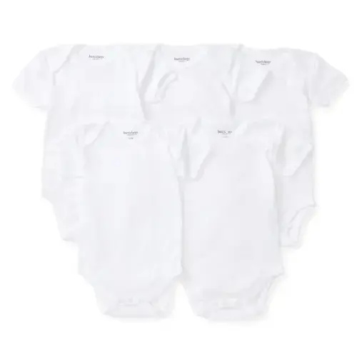 Bee Essentials Organic Short Sleeve Baby Bodysuit 5 Pack | Burt's Bees Baby®