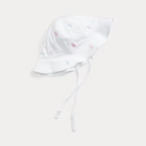 Polo Pony Cotton Hat, 3-9m | Ralph Lauren